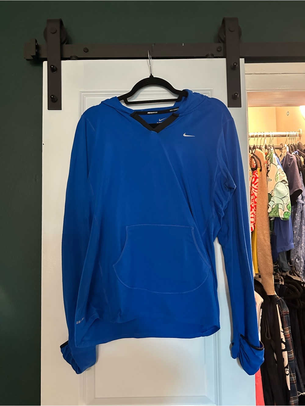 Nike Royal Blue Hooded Performance Pullover